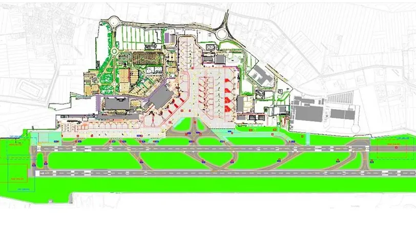 Il progetto con le nuove piste dell'aeroporto Marco Polo