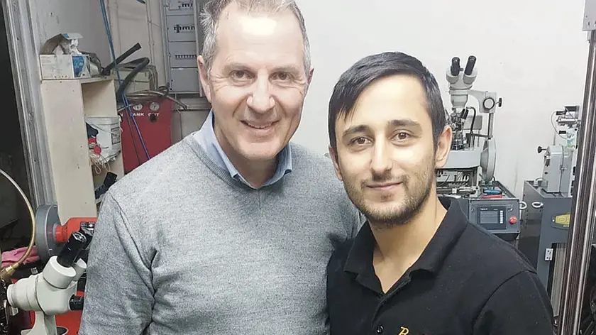 Angelo Zen con Suleyman Hilmi Metin nel 2021, quando hanno lavorato insieme