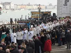 Interpress/M.Tagliapietra Venezia 21.11.2018.- Madonna della Salute. Processione.