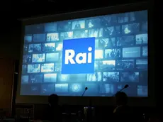 Il simbolo Rai durante una conferenza stampa in viale Mazzini a Roma. ''Indizi gravi, precisi e concordanti'' collegano la sostituzione di Paolo Ruffini alla direzione di Raitre all'aperta critica al contenuto di alcuni programmi della rete. Per cui la ''delibera di sostituzione del vertice di Raitre non appare dettata da reali esigenze di riorganizzazione imprenditoriale presentando invece un chiaro connotato di motivazione discriminatoria e quindi illecita'': si e' espresso cosi' il giudice del lavoro del tribunale civile di Roma che con un'ordinanza ha ordinato alla Rai di adibire Ruffini ''all'attivita' lavorativa come dirigente editoriale direttore di Raitre''. FABIO CAMPANA/GID