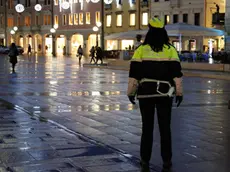 Agenzia Candussi, giornalista: Chiarin. Vigili in Piazza Ferretto Mestre.