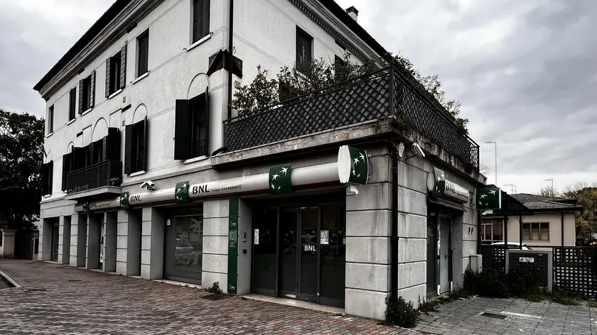 La filiale Bnl di Zelarino che chiuderà a maggio