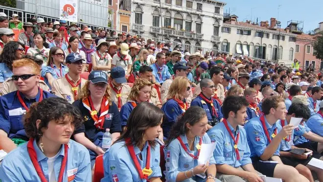 06.08.2006.- INCONTRO SCOUT IN CAMPO SAN POLO, VENEZIA.- INTERPRESS/BOLLIS -