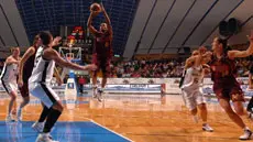 Un momento della partita dell'Umana