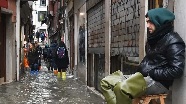 Interpress\M.Tagliapietra Venezia 17.11.2019.- Acqua alta eccezionale. San Filippo e Giacomo.
