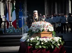 24/11/2015 Venezia, Funerali di Stato in Piazza San Marco di Valeria Solesin, la giovane uccisa nell'attentato al teatro Bataclan di Parigi - Imam di Venezia Hamad Al Mohamad