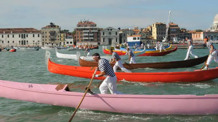 CAIAFFA INTERPRESS VENEZIA 18.07.2010.-REGATA DI REDENTORE.PUPPARINI A DUE REMII,