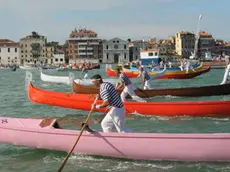 CAIAFFA INTERPRESS VENEZIA 18.07.2010.-REGATA DI REDENTORE.PUPPARINI A DUE REMII,