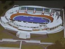 CRUCCU - DINO TOMMASELLA - JESOLO LIDO - PRESENTAZIONE VELODROMO- VEDUTA ESTERNA E INTERNO