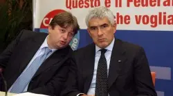 Stefano Valdegamberi (a sinistra) con Pierferdinando Casini