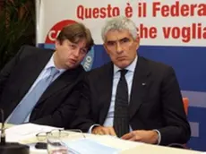 Stefano Valdegamberi (a sinistra) con Pierferdinando Casini