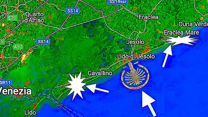 Uno degli effetti previsti da Ferdinando De Simone: la devastazione delle spiagge vicine