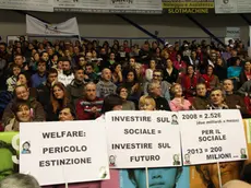 Manifestazione "Io amo il sociale" presso lo stadio Taliercio, Mestre