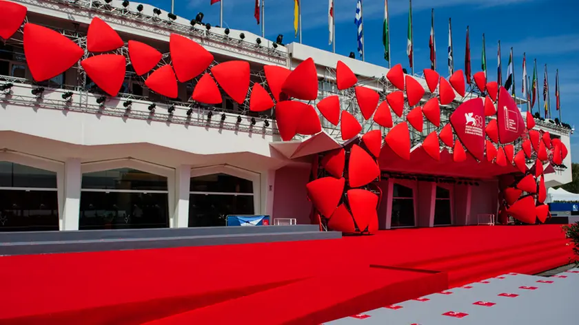 29 Aug 2012, Venice, Italy --- The red Carpet of this year's 69th Venice film Festival is ready to receive the celebrities on August 29th, 2012, Venice, Italy. --- Image by © XianPix/XianPix/Corbis