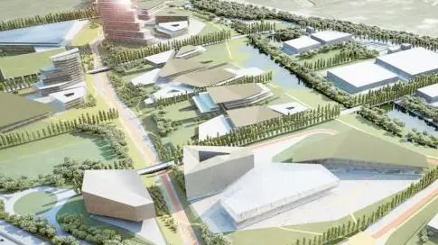 Il rendering del progetto di Veneto City che è stato definitivamente archiviato