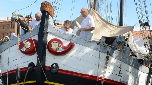 Interpress\M.Tagliapietra Venezia 06.07.2018.- Imbarcazione "IL TRIONFO". Cantiere Casaril.
