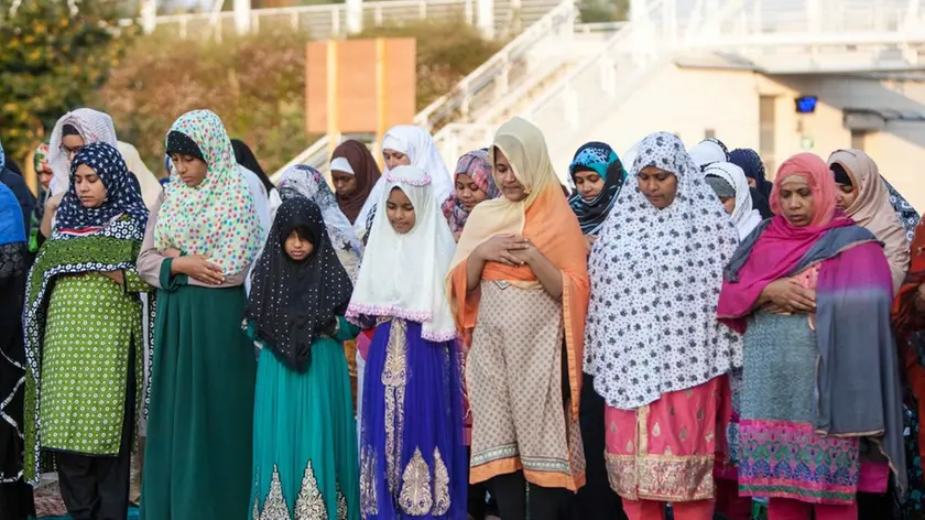 Foto Agenzia Candussi/ Morsego/ Mestre, parco San Giuliano/ Preghiera della Festa del Sacrificio "Eid Al Adha"