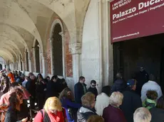 Interpress/M.Tagliapietra Venezia 24.03.2016.- Controlli con il metal detector a Palazzo Ducale.