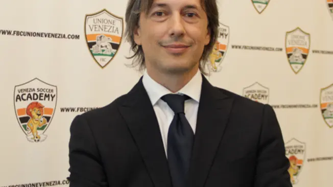 Conf. stampa di presentazione del nuovo direttore sportivo e direttore generale di FBC Unione Venezia - nella foto Dante Scibilia nuovo direttore generale
