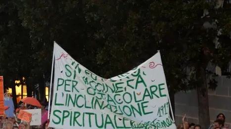 agostini agenzia foto film treviso manifestazione no vax contro vaccinazioni