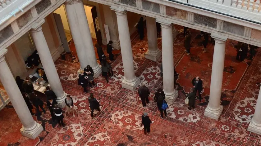 INTERPRESS/GF. TAGLIAPIETRA. PALAZZO GRASSI ESPOSIZIONE DI RUDOLF STINGEL. SANDRI