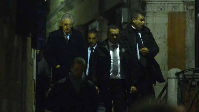 Carrai Interpress/Tagliapietra Venezia 27.12.2012.- Mario Monti in visita privata a Venezia con la famiglia.