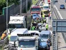 Foto Agenzia Candussi/ Mion/ Marghera/ Incidente all'uscita del casello di Villabona in direzione di Marghera