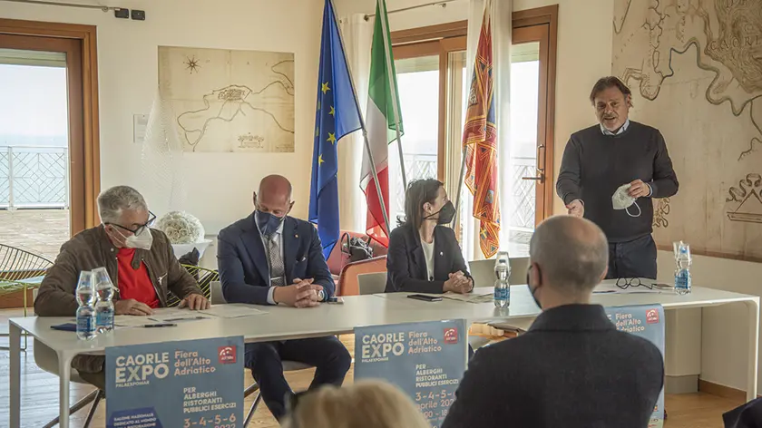 La conferenza stampa di presentazione (Foto Vianello)