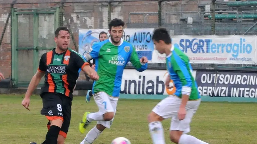 Federico Maracchi con la maglia del Venezia: potrebbe tornare in laguna