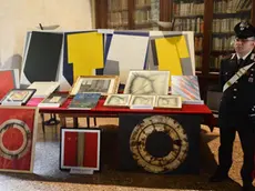Interpress/M.Tagliapietra Venezia 03.03.2017.- Conferenza stampa Carabinieri quadri falsi rinvenuti. Palazzo Ducale, Sala del Piovego.