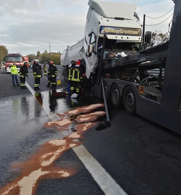 L'incidente di lunedì in A4