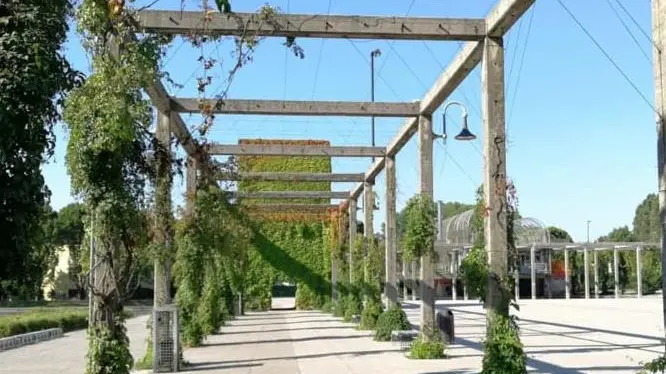 La struttura del parco della Bissuola, che sarà ristrutturata dopo la verifica sulla staticità