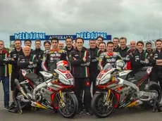 Il team Aprilia Superbike