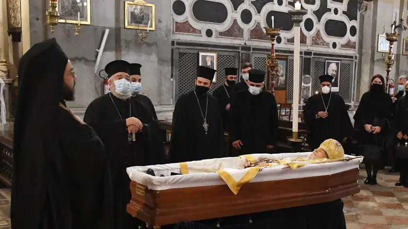 Interpress\M.Tagliapietra Venezia 20.10.2020.- Funerale Ortodosso. Chiesa dei Mendicanti.