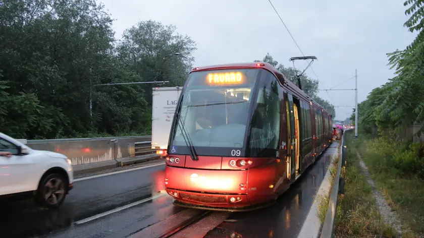 Tram: nuovo stop alla linea Venezia-Mestre per un incidente (foto d'archivio)