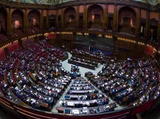 L'aula durante le dichiarazioni di voto del ddl sul testamento biologico alla Camera dei Deputati, Roma, 20 aprile 2017. ANSA/ANGELO CARCONI