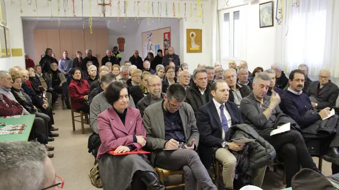 Incontro pubblico sulla sicurezza organizzato dalle forze dell'ordine in collaborazione con l'associazione Ocio, Ciò! presso la sala consiliare della chiesa di Santa Maria Assunta di Tessera (VE)