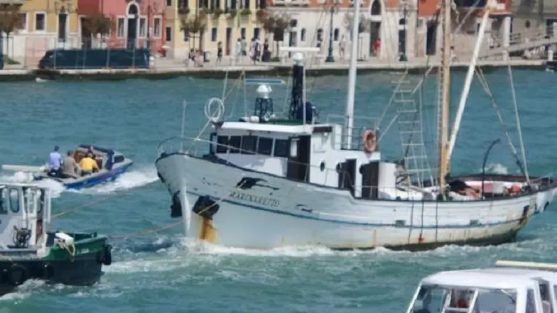 Il peschereccio "Marinaretto" è stata nave scuola dopo la radiazione del "Giorgio Cini"