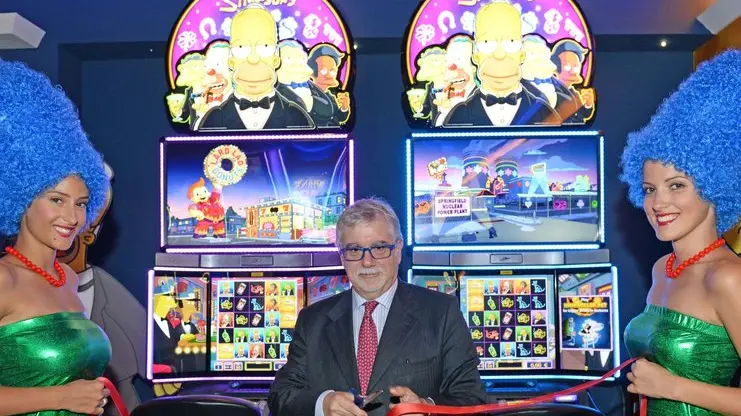 Foto Agenzia Candussi/ Scattolin/ Ca' Noghera, CasinÃ² di Venezia/ Inaugurazione delle Slot Simpsons. Nella foto: Stefano Piasenti, responsabile settore Slot del CasinÃ². Foto cortesia di Marco Sabadin, CasinÃ² di Venezia