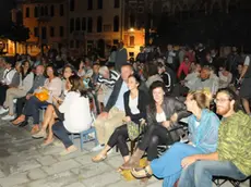 Interpress/Mazzega Pellicani Venezia, 26.08.2014.- Circa 100 persone protestano in Campo San Polo per il cinema che non c'è.-