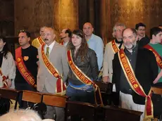 Il gruppo Repubblica Veneta al gran completo durante la celebrazione di San Marco