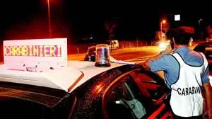 Un controllo dei carabinieri durante le indagini sul tentato rapimento