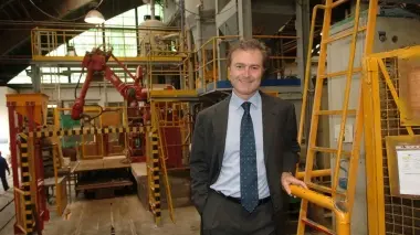 Stefano Gavioli qualche anno fa all’interno della Nuova Sirma di Marghera