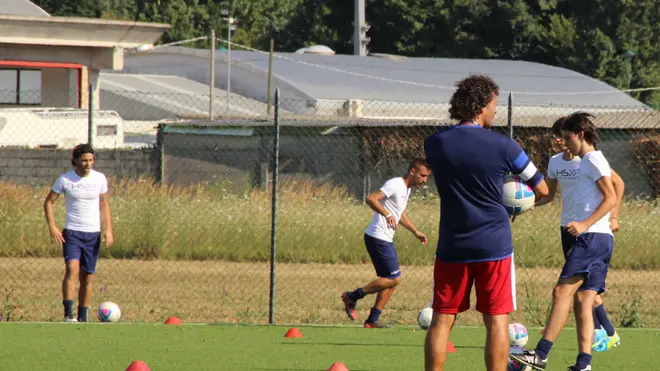 Primo allenamento del Venezia Calcio 2013-14 presso il campo del Taliercio