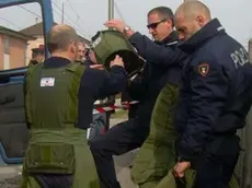 MORSEGO SANTO STINO DI LIV. san stino. sospetto bomba - artificieri, polizia, carabinieri foto MPB01B .