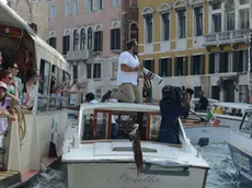 INTERPRESS/TAGLIAPIETRA. 28.09.2014.- COLLISIONE TRA VAPORETTO E TAXI AL PASSAGGIO DI CLOONEY IN CANAL GRANDE