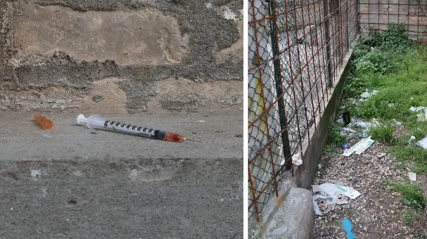 Il "prato di sirignhe" in via Salettuol tra via Cavallotti e via Ariosto in pieno centro a Mestre (foto Candussi)