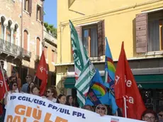 Interpress/M.Tagliapietra Venezia 16.05.2017.- Manifestazione Lavoratori Ospedale San Camillo. Regione Ferrofini.