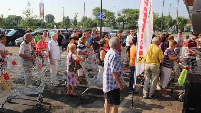 Inaugurazione dell'Interspar presso il centro commerciale Terraglio, Mestre