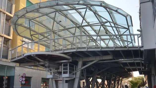Interpress/Gf.Tagliapietra. 07.04.2018.- Piazzale Roma sotto il people mover area dove dovrebbe sorgere il bicipark